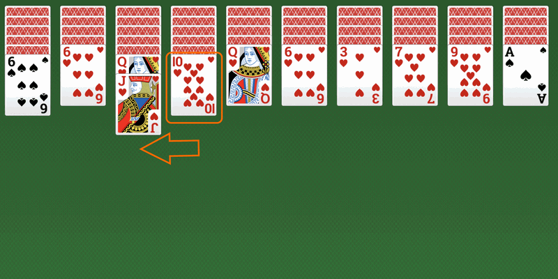 Spider Solitaire 2 couleurs - Comment jouer