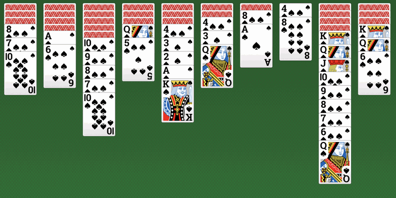 Spider Solitaire - sequence